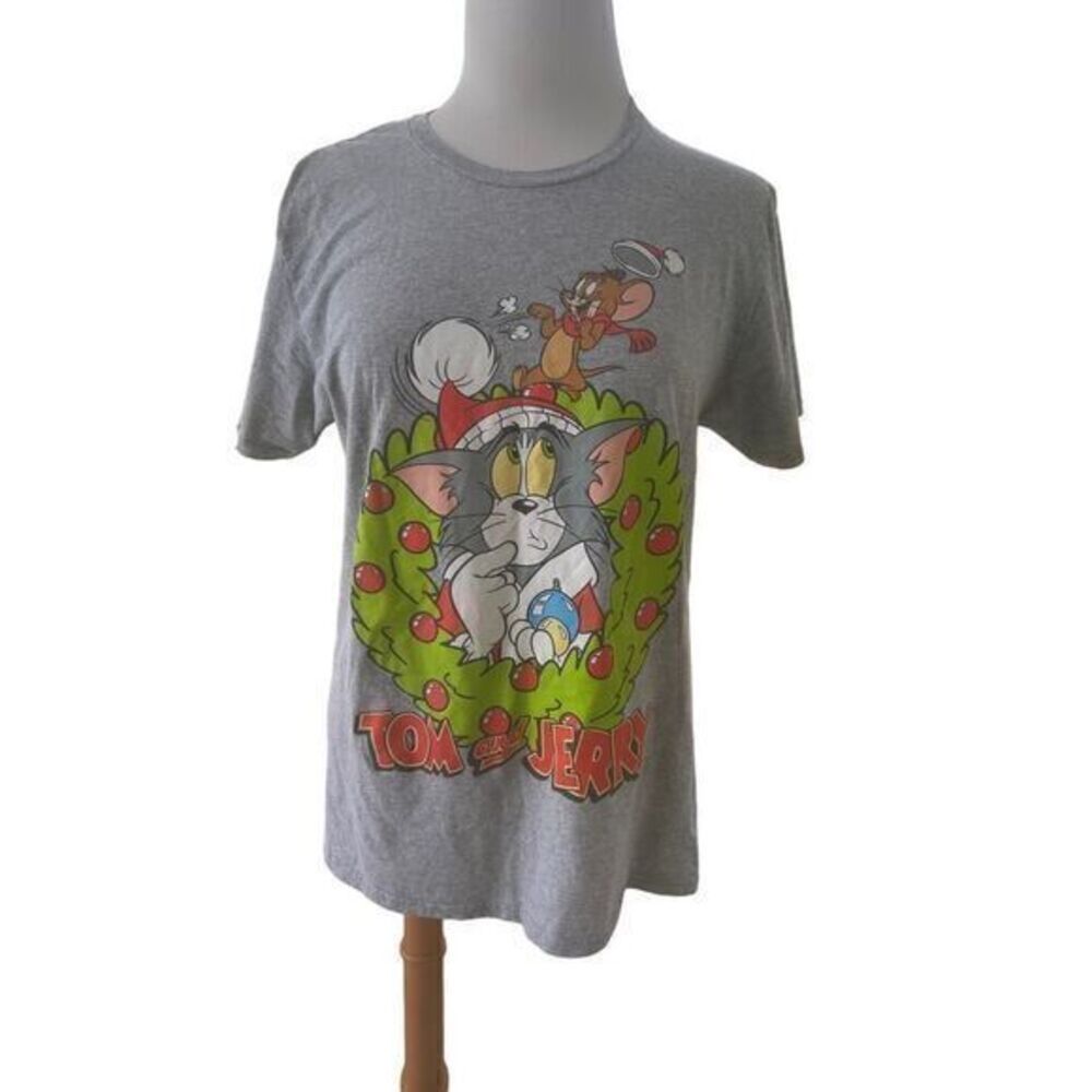 Tom &‎ Jerry T-Shirt Gray Size Med
